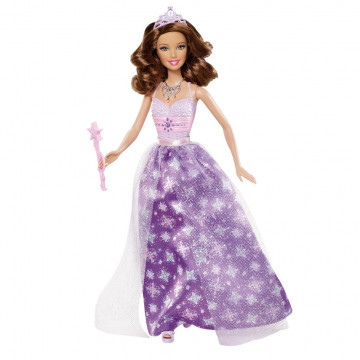 Muñeca Barbie 'Princesas en una fiesta', con vestido lila