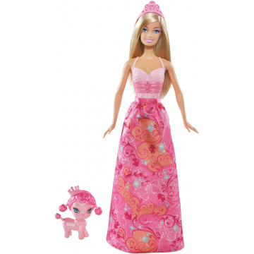Muñeca Barbie Princesa y mascotas (Rosa)