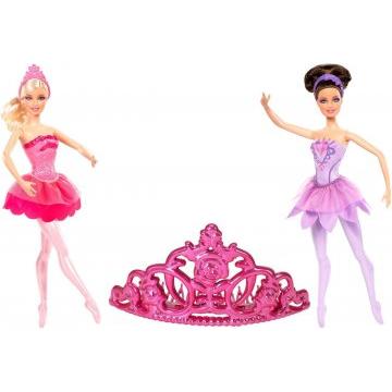 Set de 2 muñecas + tiara Barbie Pink Shoes