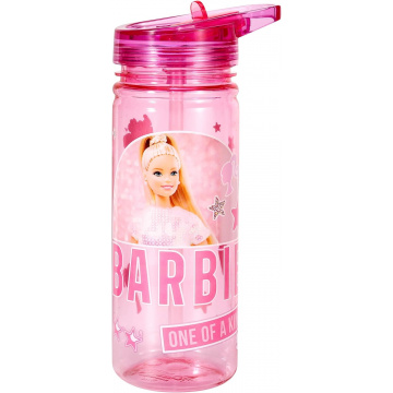 Zawadi Global Barbie - Botella de agua de 580 ml para niños, para la escuela, hecha de Ecozen duradera, reutilizable, sin BPA