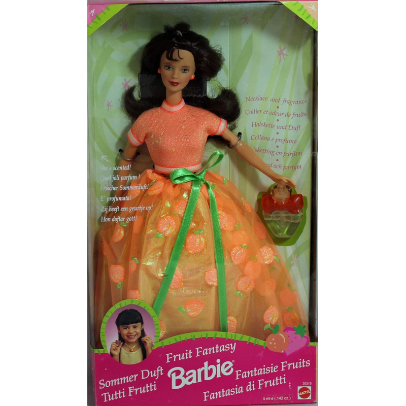 Muñeca Barbie melocotón Fantasía de Frutas (morena)