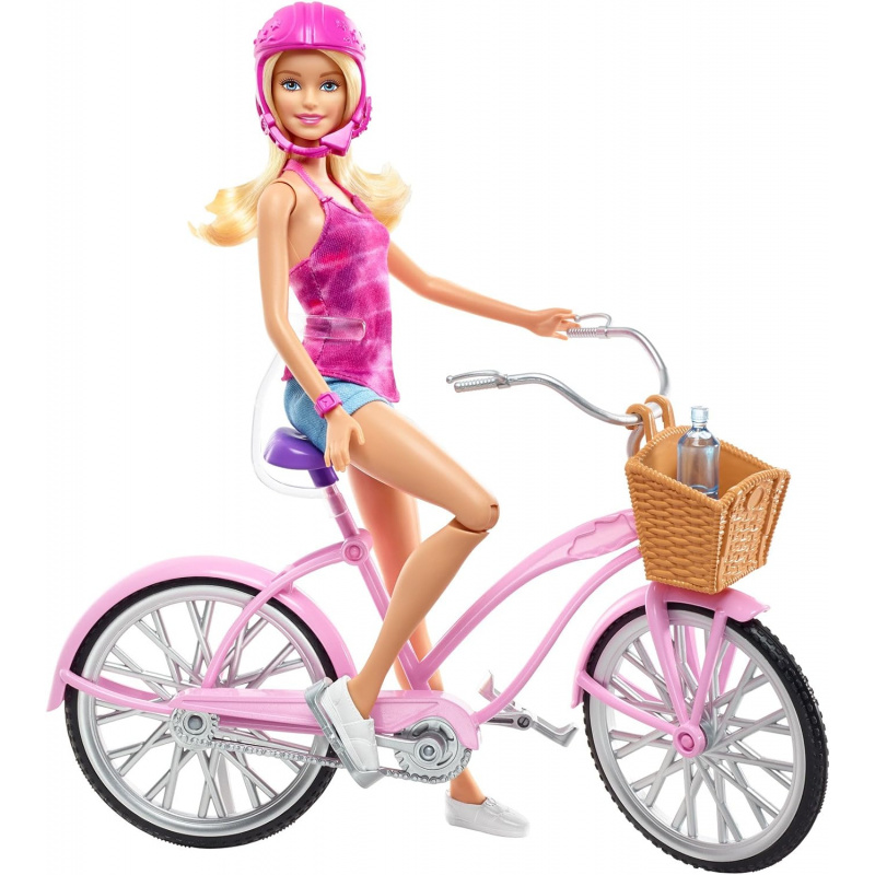 Muñeca Barbie Paseo En Bicicleta