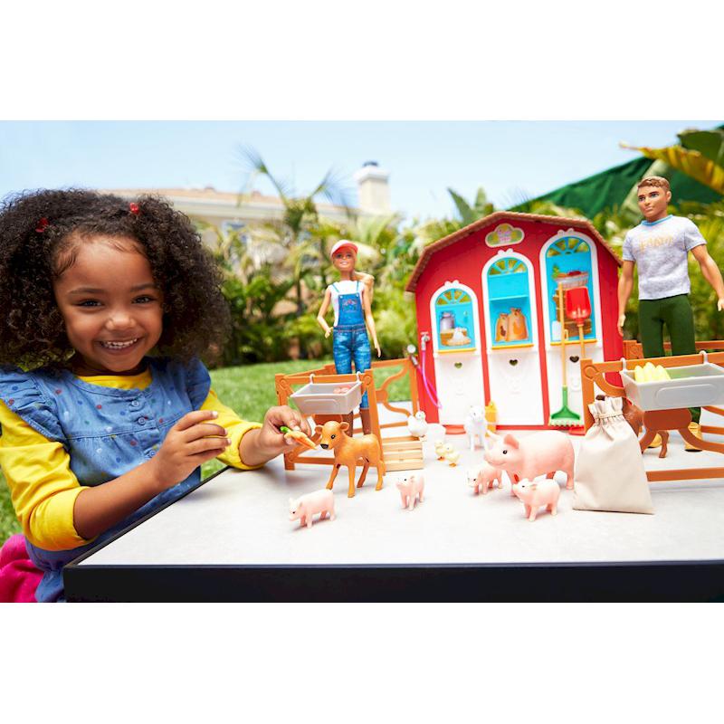 Muñeca y set de juego con accesorios Barbie Granja Huerto Dulce