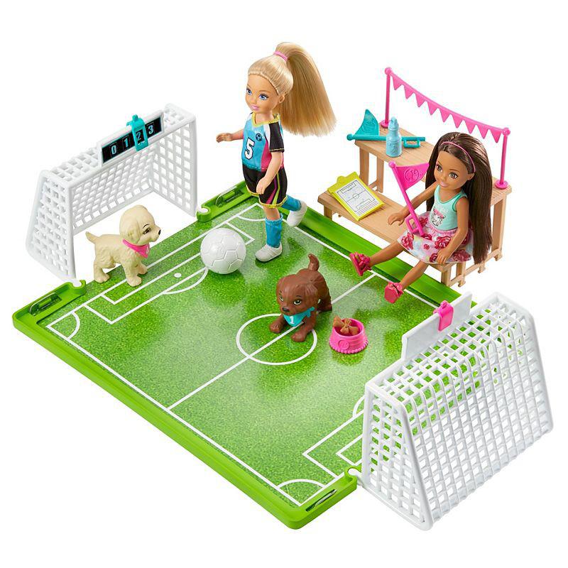 Barbie y sus hermanas fubolistas muñecas con accesorios de Dreamhouse Adventures