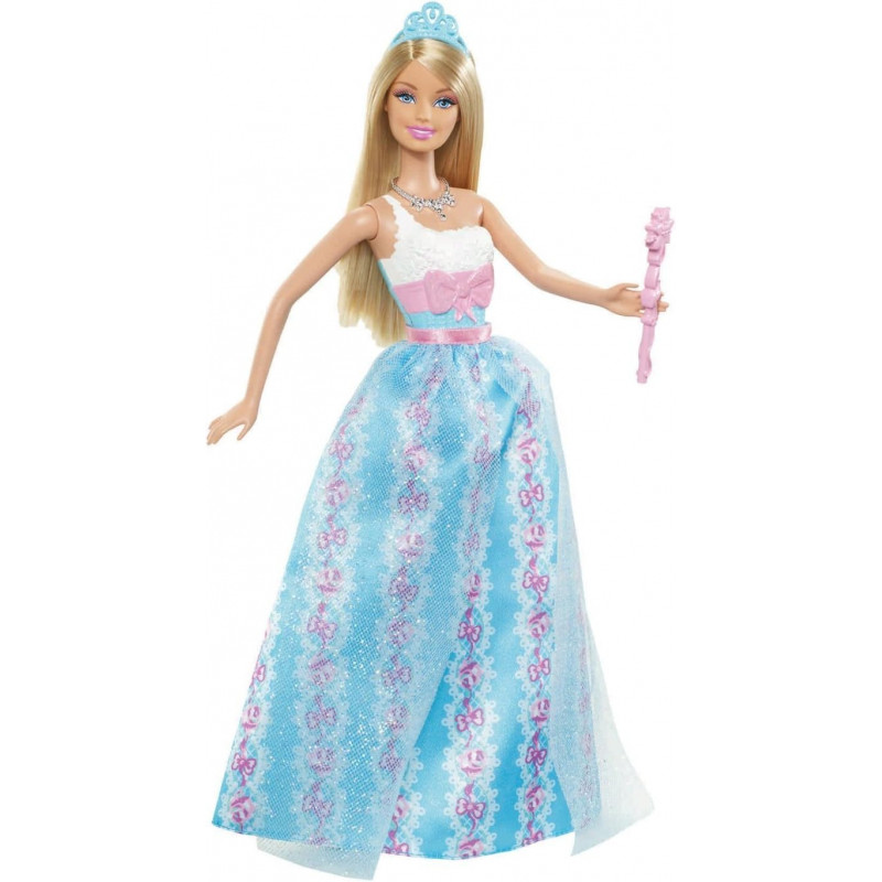 Muñeca Barbie 'Princesas en una fiesta', con vestido azul
