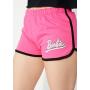 Pantalones cortos rosa Barbie con ribete en contraste