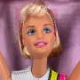 Muñeca Barbie súpergimnasta (rubia)