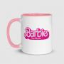 Barbie La Película Logo Taza Rosa