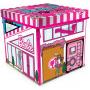 Barbie ZipBin 40 Doll Dream House Caja de juguetes y tapete, los estilos pueden variar