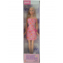 Muñeca Barbie Pretty Flowers (rubia, rosa)