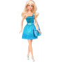 Muñeca Barbie Glitz, vestido azul