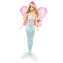 Barbie Vestido de cuento de hadas con tres conjuntos: princesa, sirena y hada