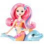 Muñeca Sirena con Delfin Barbie Pearl Princess