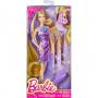 Muñeca Barbie Hairtastic (Púrpura)