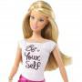 Muñeca Barbie Fashionistas con falda rosa