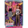 Muñecas Barbie y Skipper de Barbie Sisters' Fun Day
