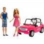 Cruiser Barbie Beach + Muñeca Barbie y Muñeco Ken