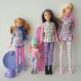 Muñecas hermanas Barbie diversión de invierno