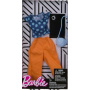 Barbie Look completo Conjunto top de lunares azul y pantalón color melocotón