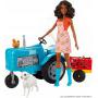 Tractor y accesorios Barbie Granja Huerto Dulce