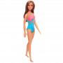 Muñeca Barbie - Morena, en traje de baño