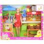 Set de juegos de mercado de agricultores Barbie Granja Huerto Dulce