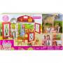 Set de juegos Barbie Granja Huerto Dulce con granero, 11 animales, funciones de trabajo y 15 piezas