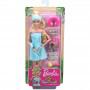 Barbie Spa Doll, Blonde, with Puppy and 9 Accessories