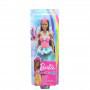 Muñeca Princesa Barbie Dreamtopia, 12 pulgadas, morena con mechón rosa
