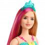 Barbie Dreamtopia Princess Doll - Blonde with Pink Hairstreak, Curvy