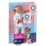 Muñeca Barbie  kárate y accesorios de los Juegos Olímpicos Tokio 2020