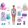 Muñeca Barbie de día a noche Color Reveal con 25 sorpresas y transformación de carnaval a concierto