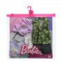 Pack de modas Barbie con 1 atuendo y 1 accesorio para muñeca Barbie y 1 de cada uno para muñeco Ken