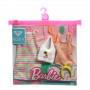 Pack de modas Barbie para muñecas inspirado en Roxy: vestido a rayas, traje de baño Roxy y 7 accesorios con temática de playa para muñecas Barbie, incluido un helado