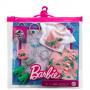 Paquete de modas Look Completo Barbie  - Top y falda rosa y verde con dinosaurio