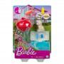 ​Barbie Mini Playset con accesorios temáticos y mascota, tema de barbacoa con parrilla perfumada