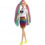 Muñeca Barbie Leopard Rainbow Hair