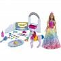 Playset con muñeca Barbie Dreamtopia, unicornio mascota y función de orinal que cambia de color