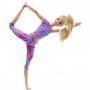 Muñeca ​Barbie Made to Move con 22 articulaciones flexibles y una cola de caballo larga y rubia con ropa deportiva