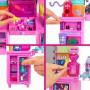 Barbie Extra Doll & Vanity Playset con muñeca exclusiva, perrito mascota, tocador y más de 45 piezas