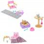 ​Barbie Accessory Pack Bundle with 3 Accessory Sets Themed to Lounging, Beach Day & Pet Playdate, with 4 Pets and 15 Accessories