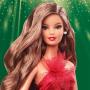 Muñeca Barbie navideña Barbie Signature 2022 (pelo castaño claro)