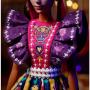 Muñeca Barbie 2022 Día de Muertos con vestido con volantes y pintura facial de calavera