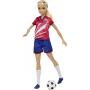 Barbie Tú puedes ser lo que quieras... Futbolista con Camiseta roja y balón