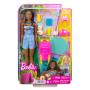 Muñeca Barbie y accesorios de Camping