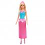 Muñeca Barbie Dreamtopia Royal, rubia con falda rosa, zapatos y accesorio para el cabello