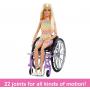 Muñeca Barbie Fashionistas 194 - Muñeca Barbie con silla de ruedas y rampa