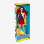 Muñeca Barbie Looks #13, Pelo rojo rizado, traje de bloque de color con minifalda