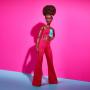Muñeca Barbie Looks #14, Cabello negro natural, top corto con bloques de color