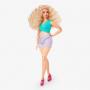 Muñeca Barbie Looks #16, rubia, traje en bloque de color con corte en la cintura